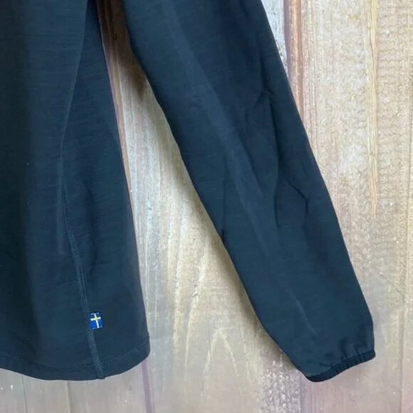 EUC Fjallraven Keb Fleece Hoodie M Navy Blue - Picture 4 of 12